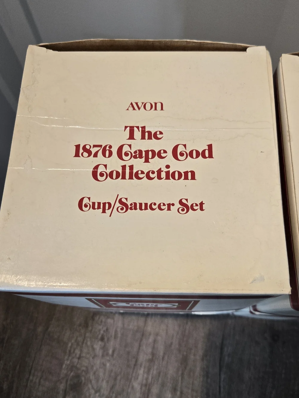 Vintage Avon The 1876 Cape Cod Collection Cup and Saucer/ Lot of 4 SETS NIB